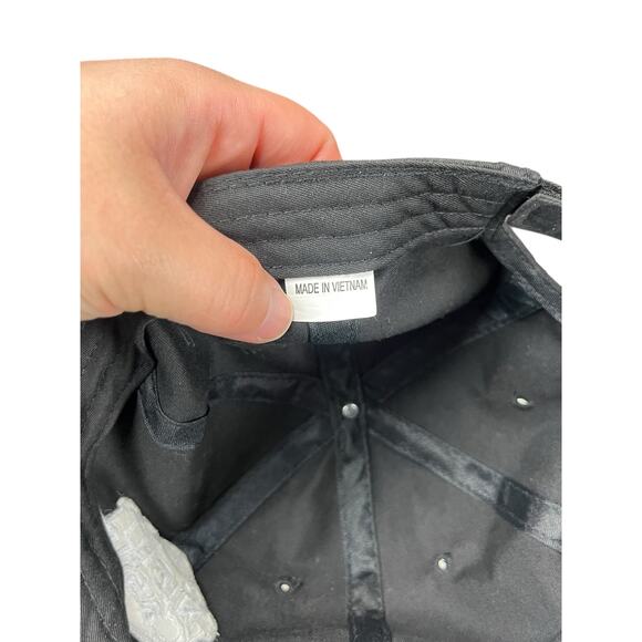 White Castle Night Castle Black Adjustable Baseball Cap Hat Embroidered Logo - Picture 7 of 7